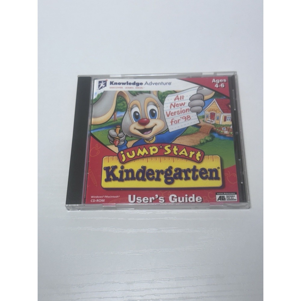 Knowledge Adventure Jump*start KindergarDEN CD-Rom Used Case has damage